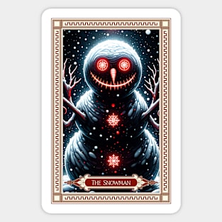 The Snowman Tarot Card Sticker
